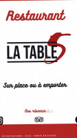 La Table 5 menu