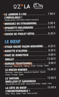 La Kantoz menu