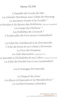 Hotel Restaurant Pub La Sirene menu
