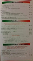 Italiano's Pizzaria menu