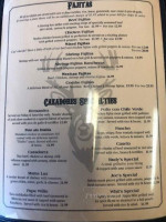 Cazadores Mexican menu