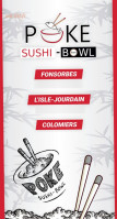 Poke Sushi Bowl menu