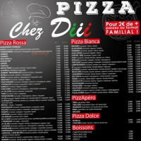 Pizza Chez Diii menu