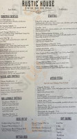 Rustic House Oyster Grill menu