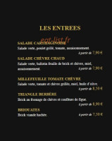 Le Riad menu