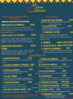 La Gran Victoria menu