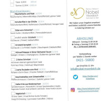 Gasthaus Nobel Moordeich menu