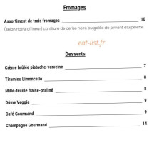 Mertensia Ostrateka menu