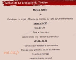 Le Café Du Théâtre menu
