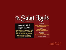 Le Saint Louis menu