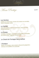 Château de Courcelles menu