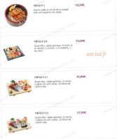 Wok Sushi Lin menu