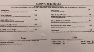 Coal Street Pub menu