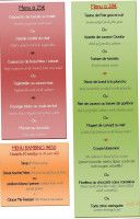 Le St André menu