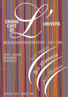 Le Grand Cafe de l'Univers menu