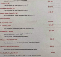 Greg's Bbq menu