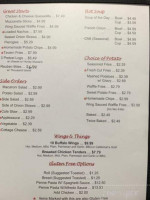 Eb's Eatery menu