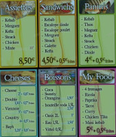 My Food Kebab menu