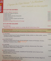 Le Maritima menu