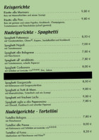 Da Pino menu