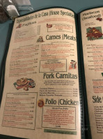 Aztlan Mexican menu