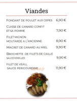 Le Marigny menu
