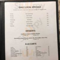 O'ahu Grill menu