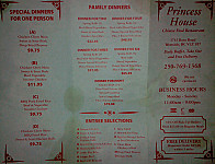Princess House menu