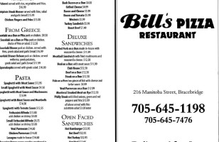 Bill's Pizza & Restaurant inside