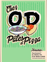 Chez OD Pates & Pizza menu