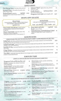 Tidal Raves Seafood Grill menu