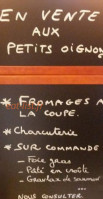 Aux Petits Oignons menu