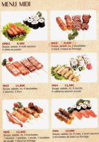 Sushi Osaka menu