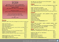 So-Zen menu