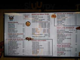 Good Ole Boys Bbq menu