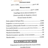 Le petit Comptoir menu