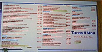 Monterrey Tacos y Mas menu