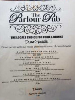 The Parlour Pub menu