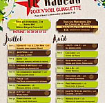 Le Radeau menu