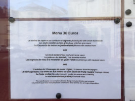 La Table de Guigone menu