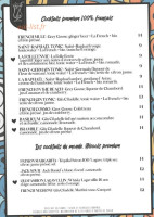 Au Cadran Voltaire menu