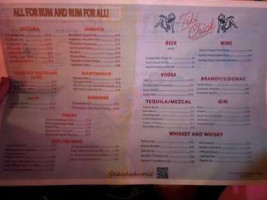 Tiki Chick menu