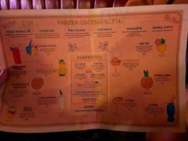 Tiki Chick menu