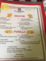 La Cantina Della Pasta menu