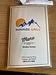 Sunrise Grill menu