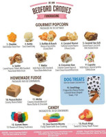 Bedford Candies menu