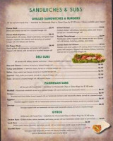 Palermo's Italian And Greek menu