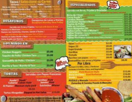 Carnitas Michoacan Mexican Food menu