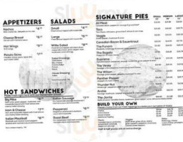 Pete's Pizza menu