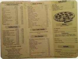 Danville Sub Shop menu